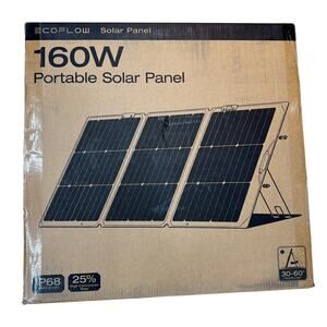 EcoFlow EFSOLAR160W-N 160W Portable Solar Panel Sealed Black